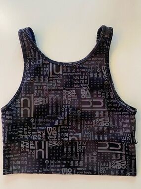 Lululemon Power Pivot Tank – Logo Print – Size 10 – EUC